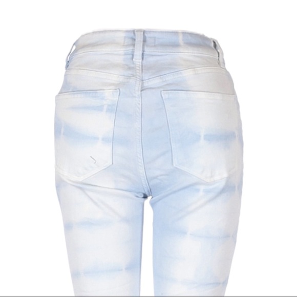 DL1961 Farrow Crop High Rise Skyway Tie Dye Instasculpt Skinny Jeans Size 26 - Picture 6 of 15